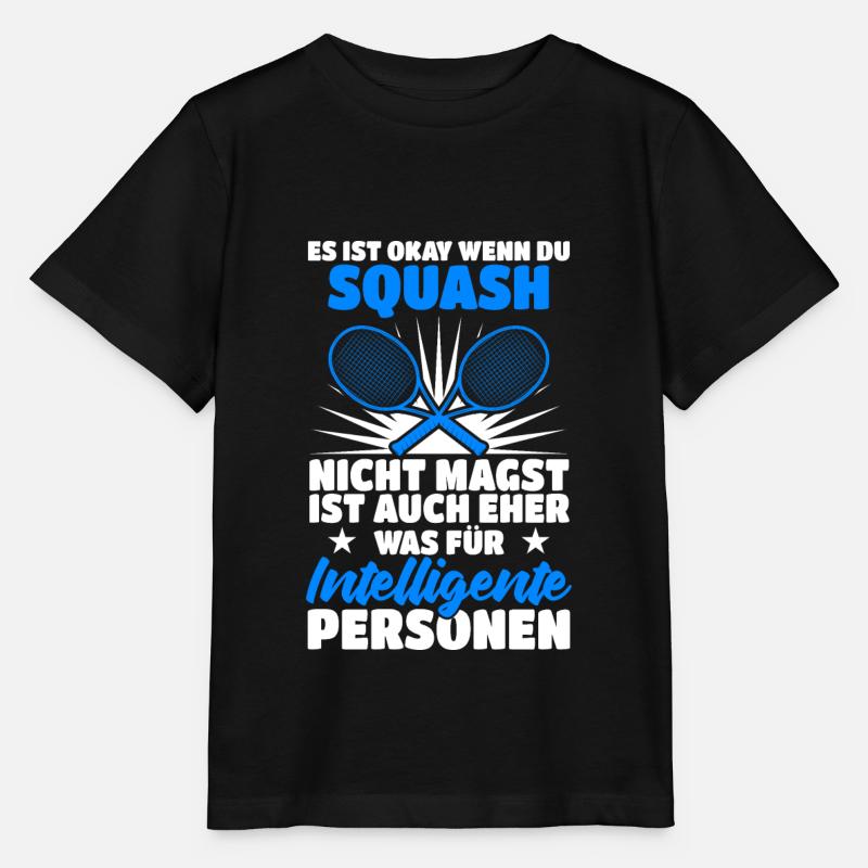 Es Ist Okay Wenn Du Squash Nicht Magst Squash Spie - Stanley/Stella Kinder T-Shirt MINI CREATOR - Schwarz