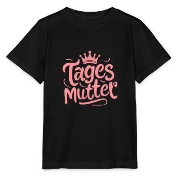 Tagesmutter Danke Liebe Anerkennung Herz - Stanley/Stella Kinder T-Shirt MINI CREATOR  - Schwarz - Vorne - Mikhail (115cm)