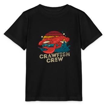 Équipage d’écrevisses rétro Écrevisses Bouillies Amateurs de fruits de mer - T-shirt bio MINI CREATOR Stanley/Stella Enfant - noir - Devant - Mikhail (115cm)
