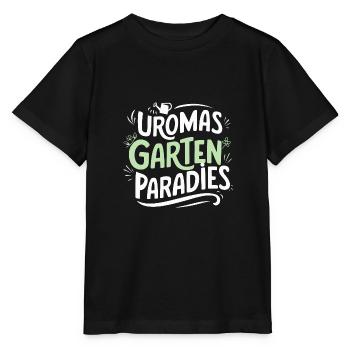 Uromas Gartenparadies Geburtstag Urgroßmutter - Stanley/Stella Kinder T-Shirt MINI CREATOR  - Schwarz - Vorne - Mikhail (115cm)