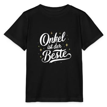Onkel Beste T-Shirt Geburtstag Weihnachten Idee - Stanley/Stella Kinder T-Shirt MINI CREATOR  - Schwarz - Vorne - Mikhail (115cm)