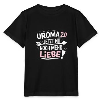 Wieder Uroma 2. Urenkel Mehr Liebe Geburtstag - Stanley/Stella Kinder T-Shirt MINI CREATOR  - Schwarz - Vorne - Mikhail (115cm)