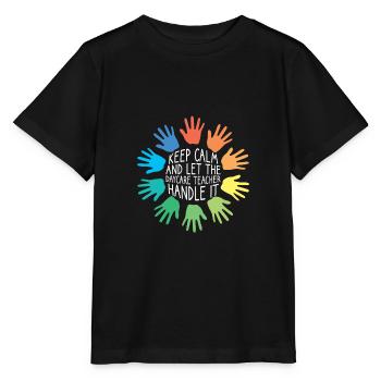 Nursery educator - Stanley/Stella MINI CREATOR Kids’ T-Shirt - black - Front - Mikhail (115cm)