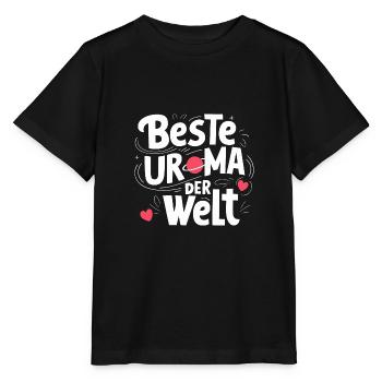 Beste Uroma Geburtstag Weihnachten Muttertag Ideen - Stanley/Stella Kinder T-Shirt MINI CREATOR  - Schwarz - Vorne - Mikhail (115cm)