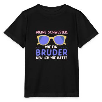 Schwesterherz Beste Schwester Lustig Geburtstag - Stanley/Stella Kinder T-Shirt MINI CREATOR  - Schwarz - Vorne - Mikhail (115cm)