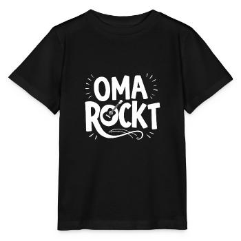 Oma Rockt Coolste Großmutter Musik Liebe Familie - Stanley/Stella Kinder T-Shirt MINI CREATOR  - Schwarz - Vorne - Mikhail (115cm)
