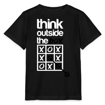 Think outside the box - T-shirt bio MINI CREATOR Stanley/Stella Enfant - noir - Devant - Mikhail (115cm)