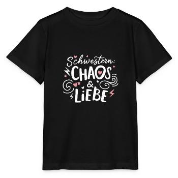 Schwestern Chaos & Liebe: Lustig Geburtstag - Stanley/Stella Kinder T-Shirt MINI CREATOR  - Schwarz - Vorne - Mikhail (115cm)