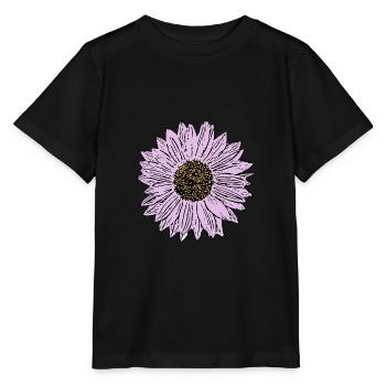 Blume pastell Blume Blumen pastell Blumen flieder - Stanley/Stella Kinder T-Shirt MINI CREATOR  - Schwarz - Vorne - Mikhail (115cm)