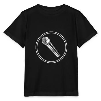 Microphone icon - Stanley/Stella MINI CREATOR Kids’ T-Shirt - black - Front - Mikhail (115cm)