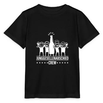 Enterrement de vie de garçon Crew Enterrement de vie de garçon - T-shirt bio MINI CREATOR Stanley/Stella Enfant - noir - Devant - Mikhail (115cm)