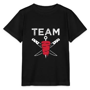 team kebab team kebab türkisches restaurant - Stanley/Stella Kinder T-Shirt MINI CREATOR  - Schwarz - Vorne - Mikhail (115cm)