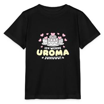 Ur-Oma Juhuuu! Geburtstag Uroma Enkel Beste Uroma - Stanley/Stella Kinder T-Shirt MINI CREATOR  - Schwarz - Vorne - Mikhail (115cm)