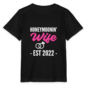 Lune de miel Mme Nouvellement mariée Mme Gift - T-shirt bio MINI CREATOR Stanley/Stella Enfant - noir - Devant - Mikhail (115cm)