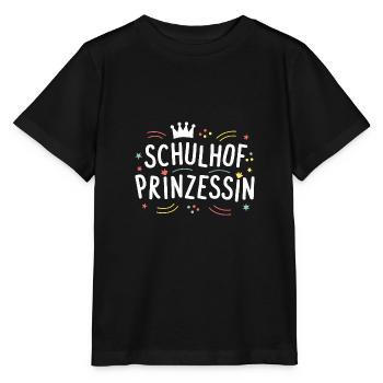 Kita Abgänger Schulhof Prinzessin Erstklässlerin - Stanley/Stella Kinder T-Shirt MINI CREATOR  - Schwarz - Vorne - Mikhail (115cm)