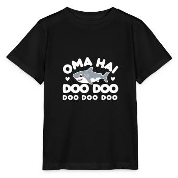 Oma Hai Doo Beste Großmutter Liebe Familie - Stanley/Stella Kinder T-Shirt MINI CREATOR  - Schwarz - Vorne - Mikhail (115cm)