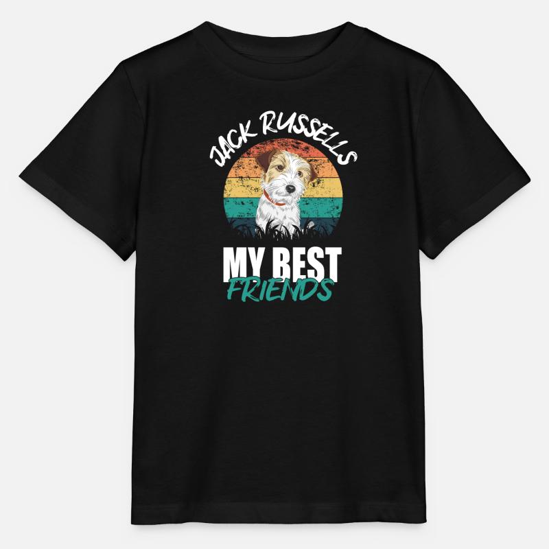 Jack Russell - T-shirt bio MINI CREATOR Stanley/Stella Enfant - noir