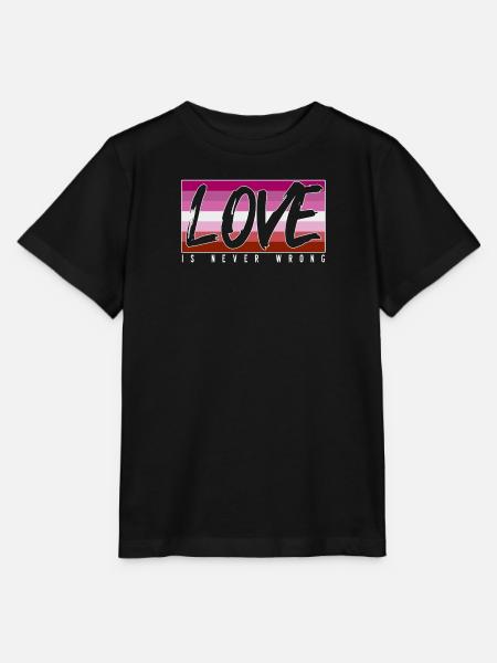LGBTQ-Liebe ist nie falsch - Stanley/Stella Kinder T-Shirt MINI CREATOR - Schwarz