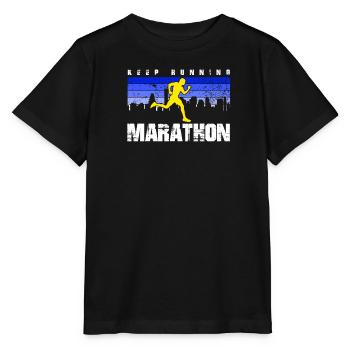 Run 26.2 mile marathon challenge - Stanley/Stella MINI CREATOR Kids’ T-Shirt - black - Front - Mikhail (115cm)