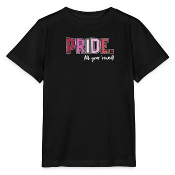 Fierté LGBT amour gagne, nous sommes queer et fiers - T-shirt bio MINI CREATOR Stanley/Stella Enfant - noir - Devant - Mikhail (115cm)