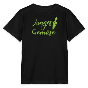 junges gemüse - Stanley/Stella Kinder T-Shirt MINI CREATOR  - Schwarz - Vorne - Mikhail (115cm)