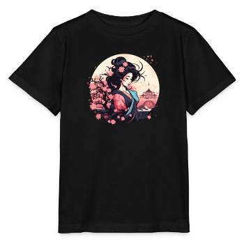 Geisha von Japan - Stanley/Stella Kinder T-Shirt MINI CREATOR  - Schwarz - Vorne - Mikhail (115cm)