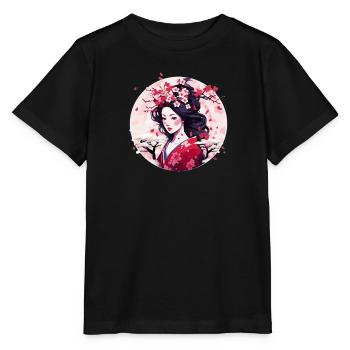 Geisha von Japan - Stanley/Stella Kinder T-Shirt MINI CREATOR  - Schwarz - Vorne - Mikhail (115cm)