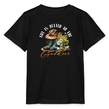 A garden lover's delight - Stanley/Stella MINI CREATOR Kids’ T-Shirt - black - Front - Mikhail (115cm)