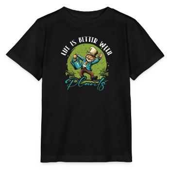 A garden lover's delight - Stanley/Stella MINI CREATOR Kids’ T-Shirt - black - Front - Mikhail (115cm)