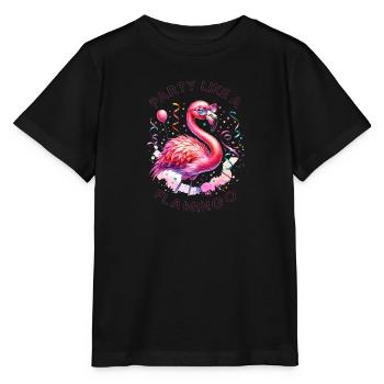 Kölle Alaaf Party wie eine Flamingo-Atmosphäre - Stanley/Stella Kinder T-Shirt MINI CREATOR  - Schwarz - Vorne - Mikhail (115cm)