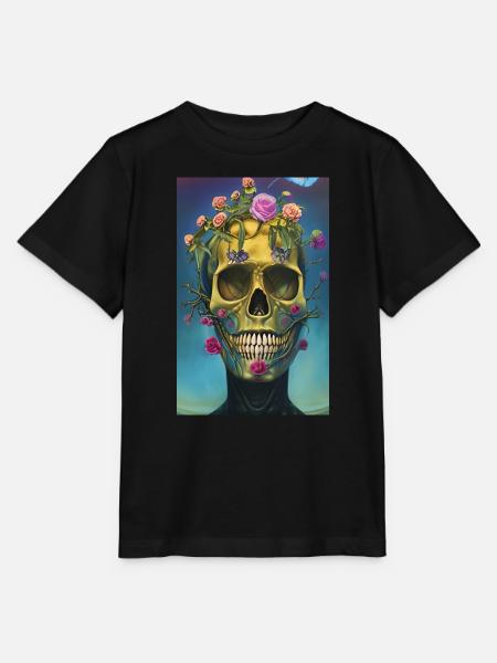 Beautiful fantasy Skull - Stanley/Stella Kinder T-Shirt MINI CREATOR  - Schwarz