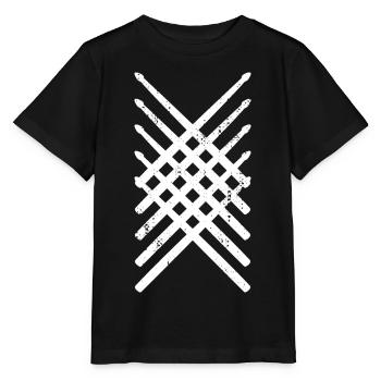 Drumsticks - Stanley/Stella Kinder T-Shirt MINI CREATOR  - Schwarz - Vorne - Mikhail (115cm)