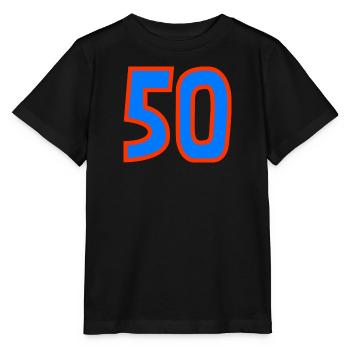 50. 50 ANS. 50e ANNIVERSAIRE. ANNIVERSAIRE 50 ANS. - T-shirt bio MINI CREATOR Stanley/Stella Enfant - noir - Devant - Mikhail (115cm)