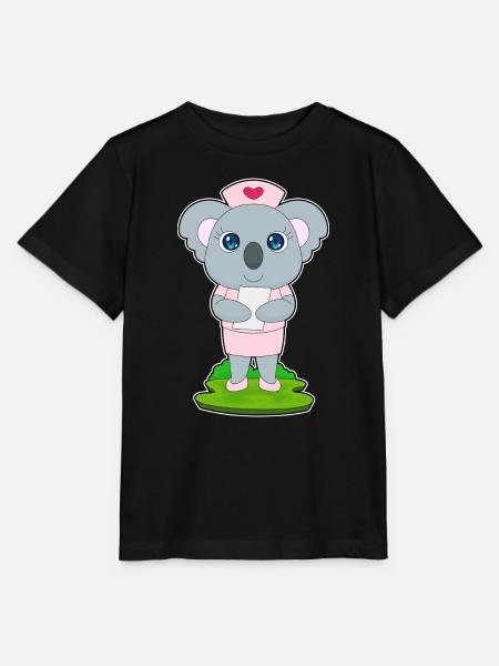Koala Krankenschwester - Stanley/Stella Kinder T-Shirt MINI CREATOR - Schwarz