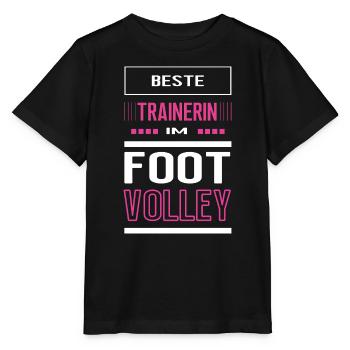 Beste Footvolley Trainerin Footvolleytrainerin - Stanley/Stella Kinder T-Shirt MINI CREATOR  - Schwarz - Vorne - Mikhail (115cm)