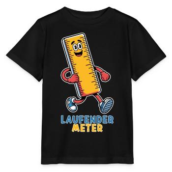 Running Meter Small Funny Dwarf Nickname - Stanley/Stella MINI CREATOR Kids’ T-Shirt - black - Front - Mikhail (115cm)