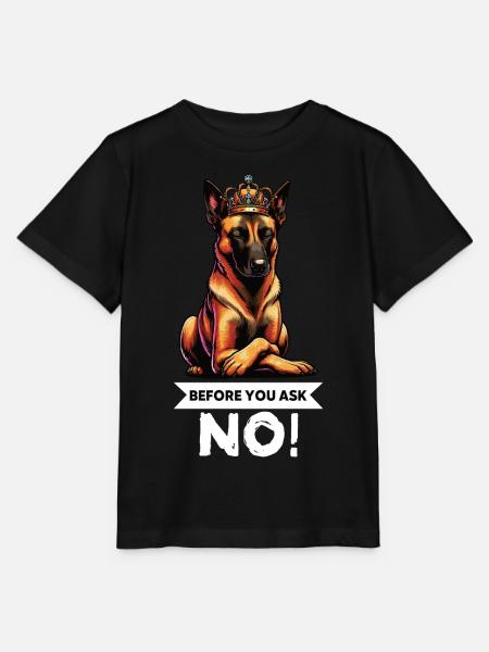 Before You Ask Malinois Belgian Shepherd Dog - Stanley/Stella MINI CREATOR Kids’ T-Shirt - black