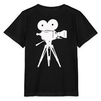 Film Camera Camera - Stanley/Stella MINI CREATOR Kids’ T-Shirt - black - Front - Mikhail (115cm)