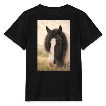 Pferdetraum - Stanley/Stella Kinder T-Shirt MINI CREATOR  - Schwarz - Vorne - Mikhail (115cm)