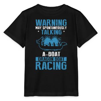 Entraîneur de bateau-dragon et bateau-dragon - T-shirt bio MINI CREATOR Stanley/Stella Enfant - noir - Devant - Mikhail (115cm)