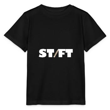 Stylo - T-shirt bio MINI CREATOR Stanley/Stella Enfant - noir - Devant - Mikhail (115cm)