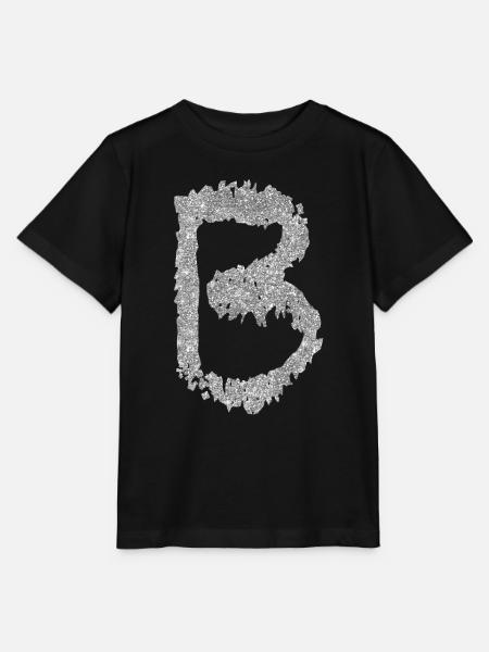 Buchstabe B Geschenk Name - Stanley/Stella T-shirt MINI CREATOR til børn - sort