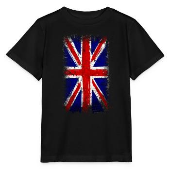Union Jack Great Britain - Stanley/Stella MINI CREATOR Kids’ T-Shirt - black - Front - Mikhail (115cm)