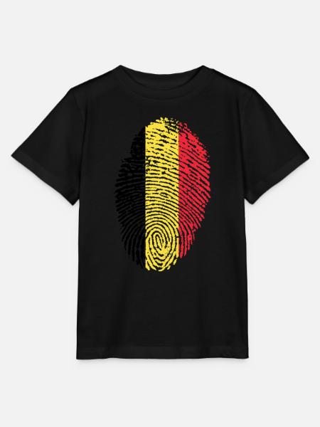 Flagge Belgiens - Stanley/Stella Kinder T-Shirt MINI CREATOR - Schwarz