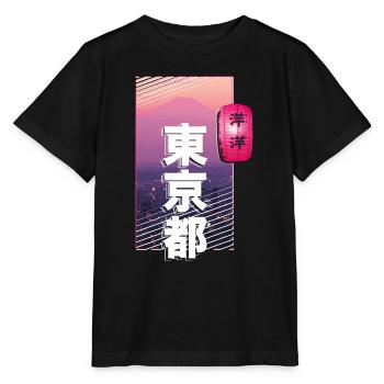TOKIO, JAPAN - Stanley/Stella Kinder T-Shirt MINI CREATOR  - Schwarz - Vorne - Mikhail (115cm)