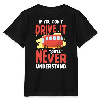 Fahrer Beruf Arbeit - Stanley/Stella Kinder T-Shirt MINI CREATOR  - Schwarz - Vorne - Mikhail (115cm)