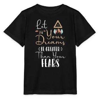 Dream Feather Spiritual Esotericism - Stanley/Stella MINI CREATOR Kids’ T-Shirt - black - Front - Mikhail (115cm)