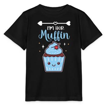 Je suis son muffin Baking Cute Cupcake Enthusiast passé - T-shirt bio MINI CREATOR Stanley/Stella Enfant - noir - Devant - Mikhail (115cm)