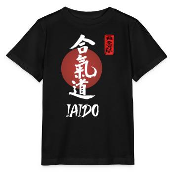 Iaido Japanese Warrior Text Shirt - T-shirt bio MINI CREATOR Stanley/Stella Enfant - noir - Devant - Mikhail (115cm)