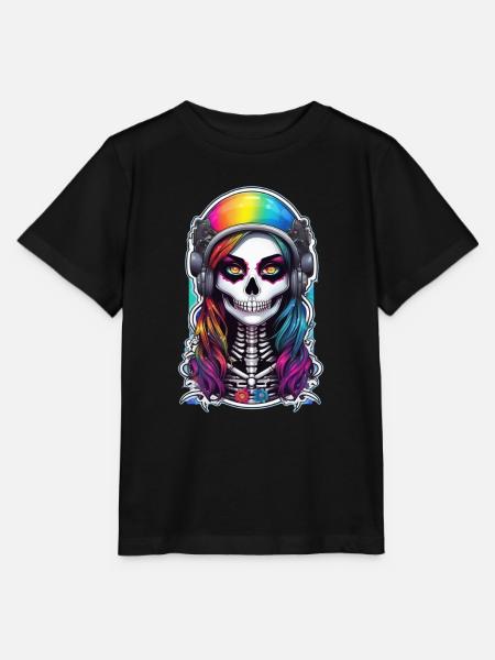 Halloween - Rock & Regenbogen - Stanley/Stella Kinder T-Shirt MINI CREATOR - Schwarz